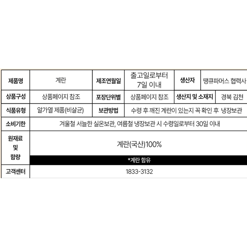 땡큐파머스 구운란, 대란, 30구, 1개 상품 이미지 7
