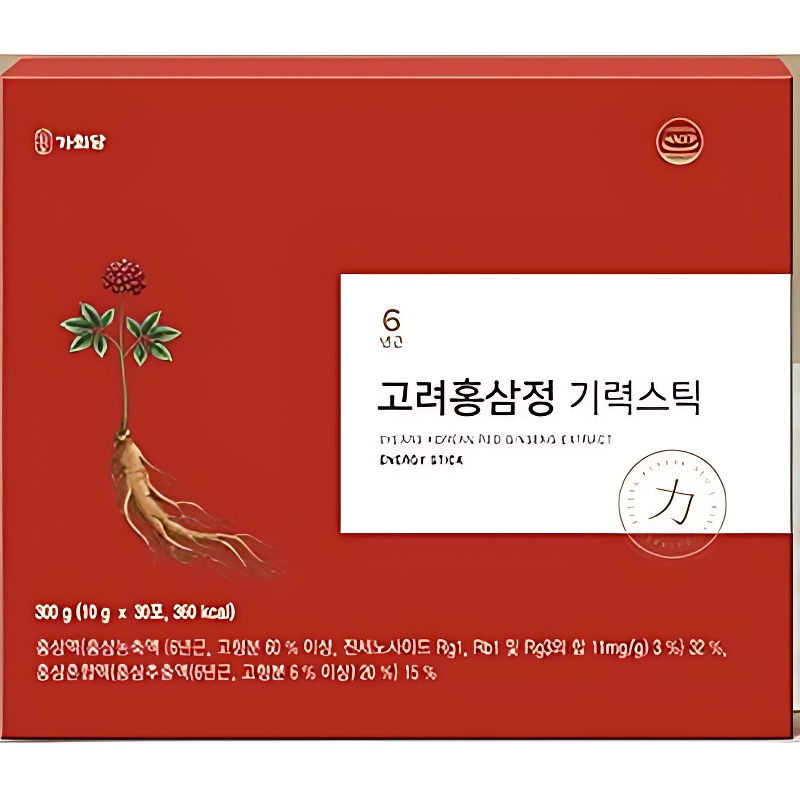 가희담 6년근 고려홍삼정 기력스틱, 30포, 2개 상품 이미지 6