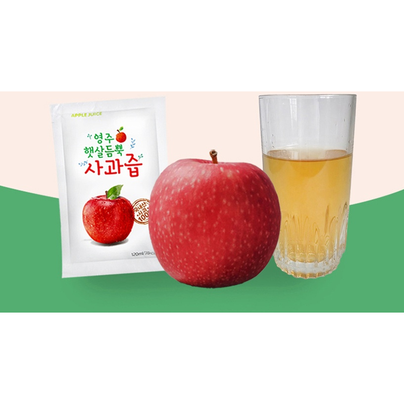 영주 햇살듬뿍 사과즙, 100ml, 100개 상품 이미지 2