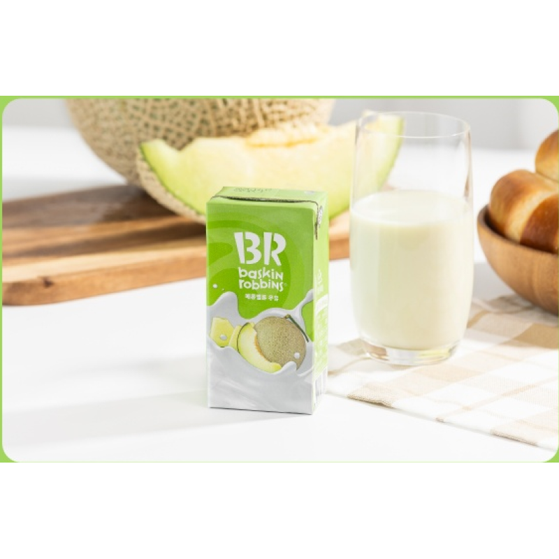 배스킨라빈스 메롱 멜론 우유 190ml, 24개 상품 이미지 5