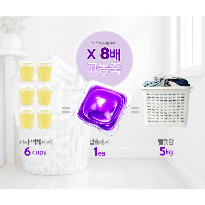 터치 라이트 아토캡 고농축 캡슐세제, 8g, 120개입, 1개 상품 이미지 5