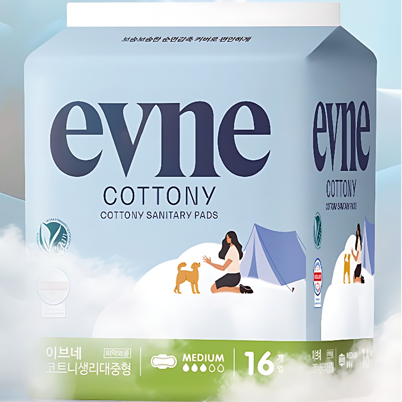 이브네 코트니 생리대, 대형, 14매입, 4팩 상품 이미지 4