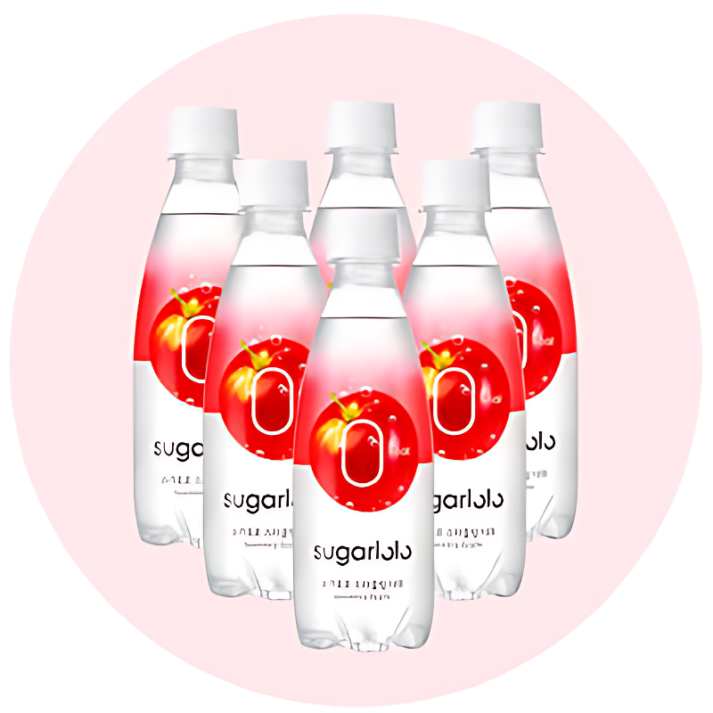 슈가로로 스파클링 버라이어티팩, 사과 + 샤인머스켓, 350ml , 12개입, 1세트 상품 이미지 2