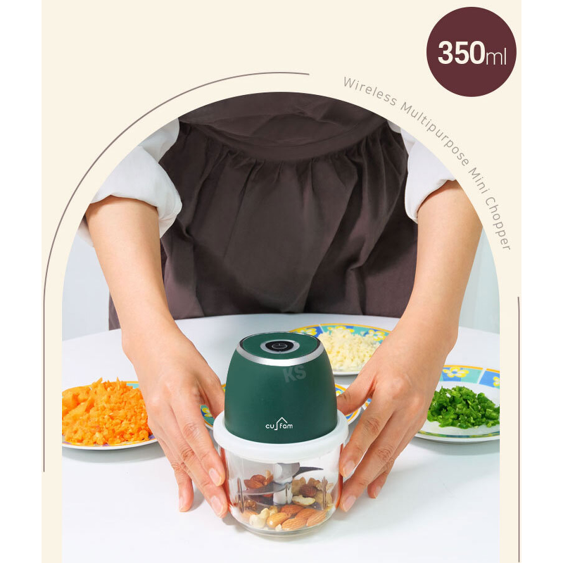 쿠팸 무선 다용도 만능 미니 다지기, CUFAM-M2, 350ml, 1개 상품 이미지 2