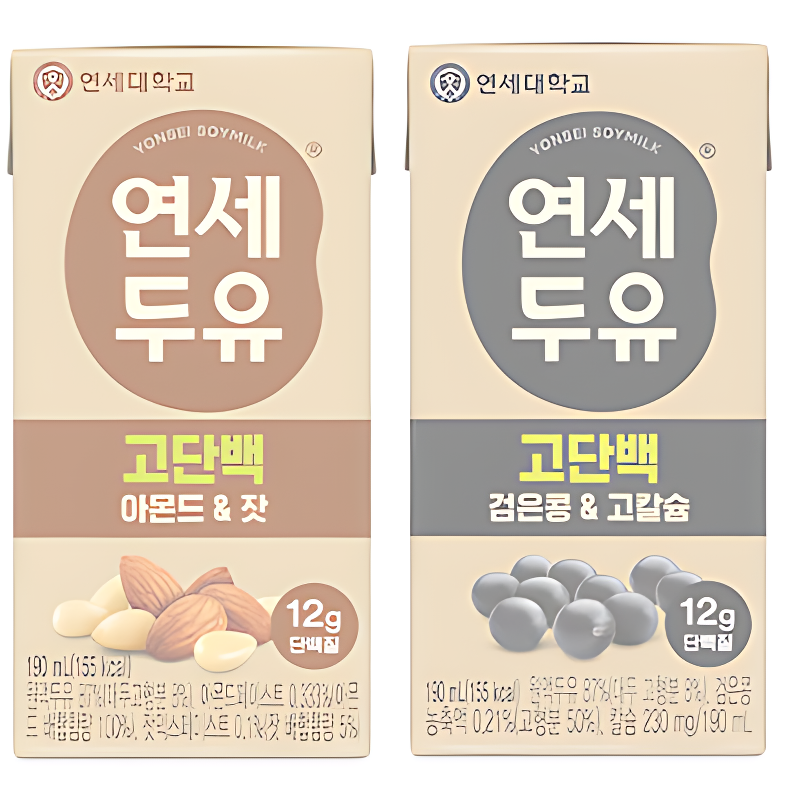 연세두유 고단백 아몬드&잣, 190ml, 32팩 상품 이미지 2