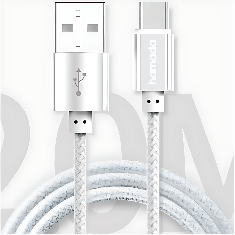 WJT 메탈 고속 충전 케이블, USB-C, 실버, 1.5m, 2개 상품 이미지 5