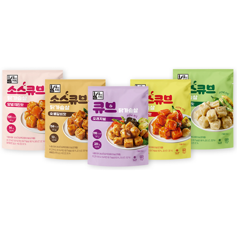 육식토끼 닭가슴살 소스큐브 4종 혼합구성, 80g, 10개 상품 이미지 2