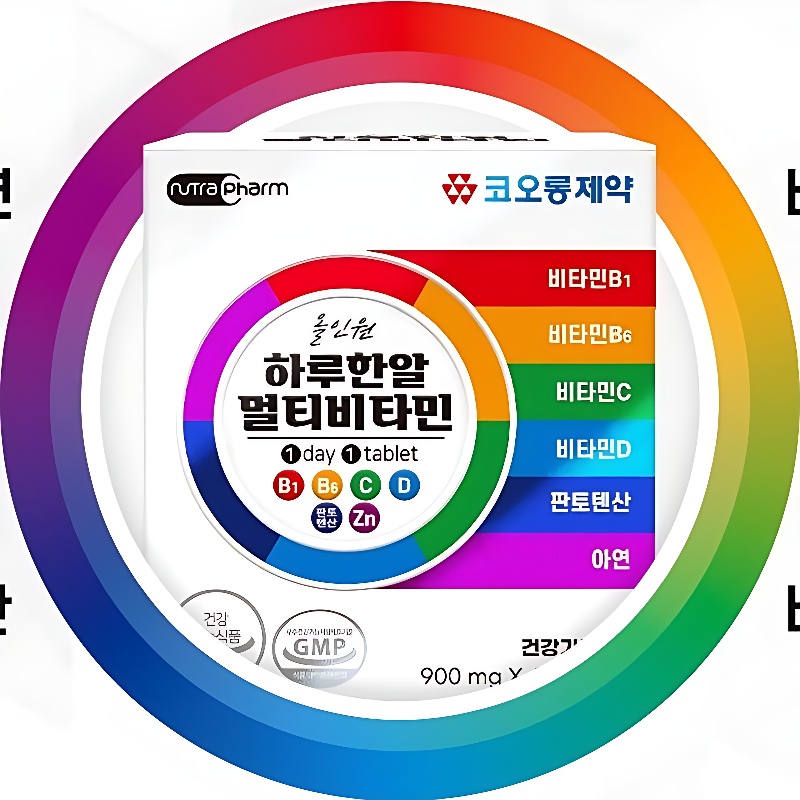 코오롱제약 올인원 하루한알 멀티비타민, 900mg, 60정, 4박스 상품 이미지 3