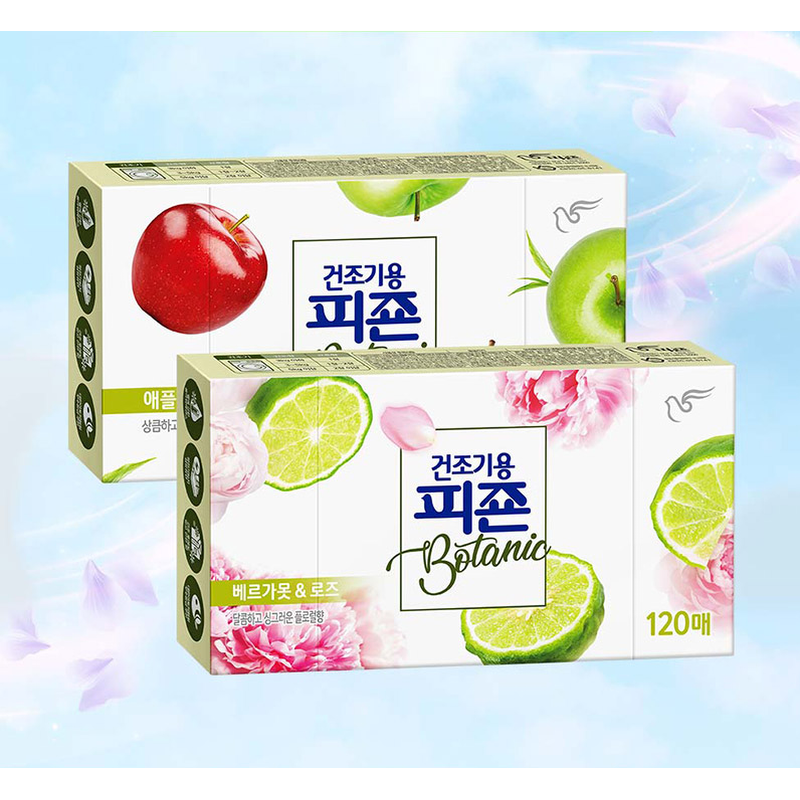 건조기용 피죤 보타닉, 애플 밤, 120매, 2개 상품 이미지 2