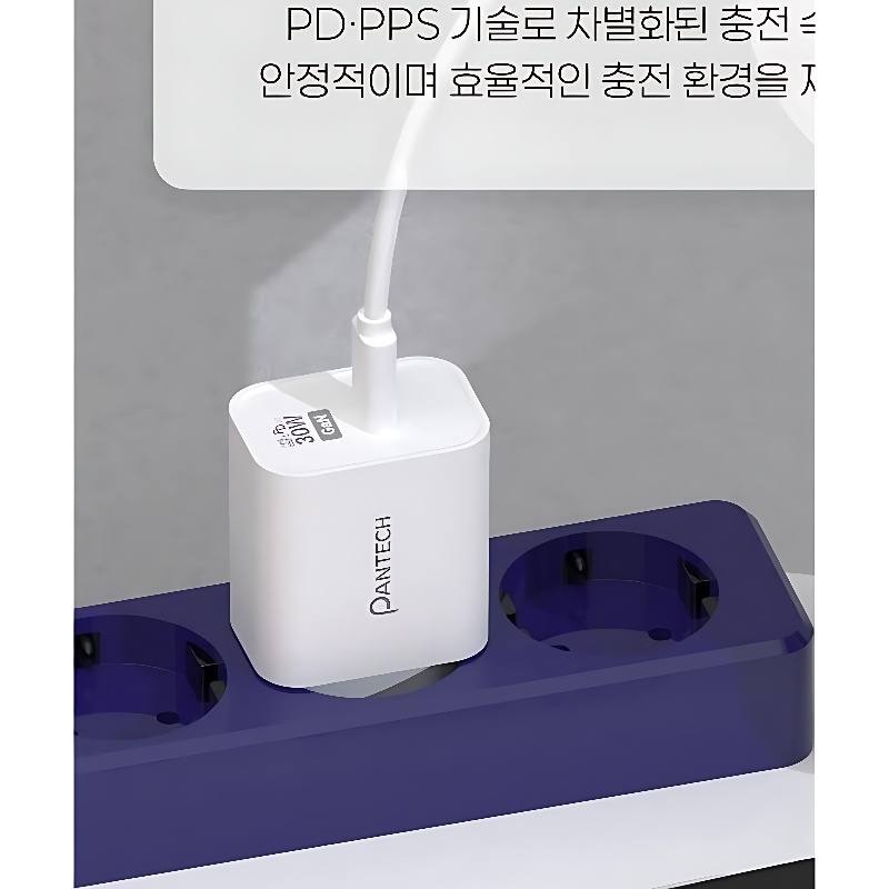 팬택 30W 1포트 C타입 초고속 충전기, 1개 상품 이미지 2