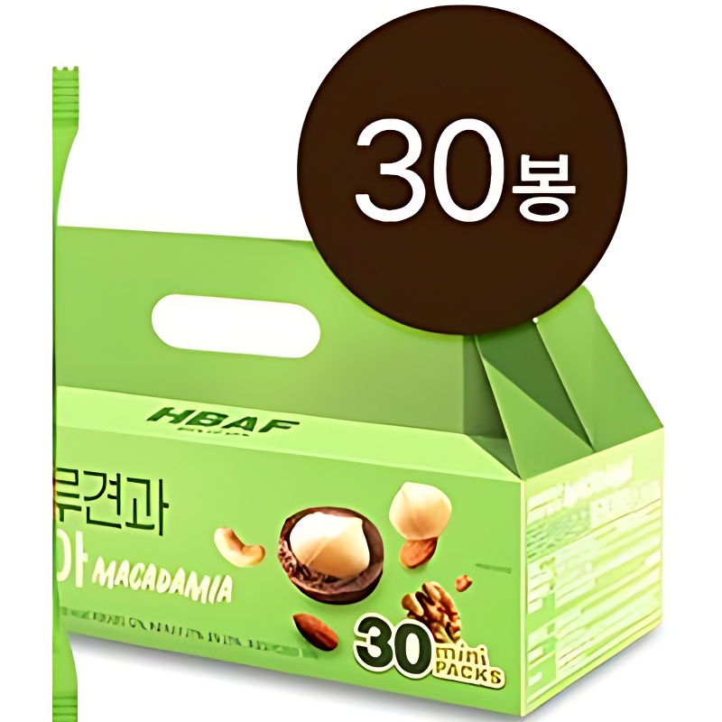 HBAF 하루견과 마카다미아 선물세트, 20g, 30봉, 1개 상세 이미지 3