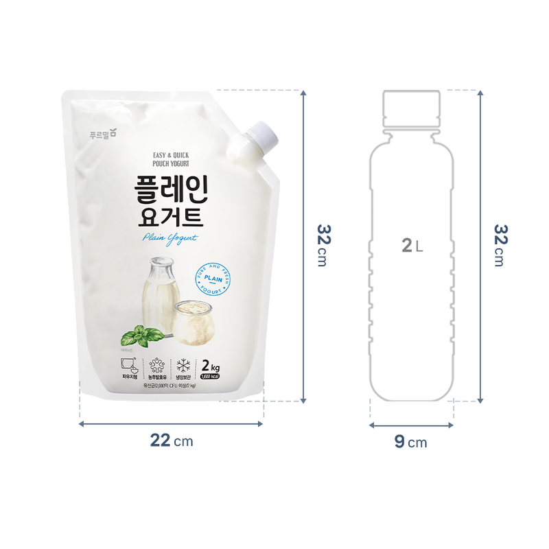 푸르밀 플레인 요거트, 2kg, 1개 상품 이미지 8