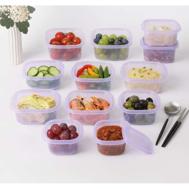 맥스앤맥스 퍼플톡톡 밀폐용기 20종세트, 350mm 5개, 450mm 5개, 500ml 5개, 600ml 5개, 1세트 상품 이미지 5