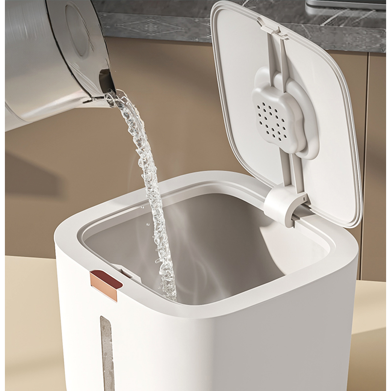 레토 원터치 쌀통, 화이트, 10kg, 1개 상품 이미지 7
