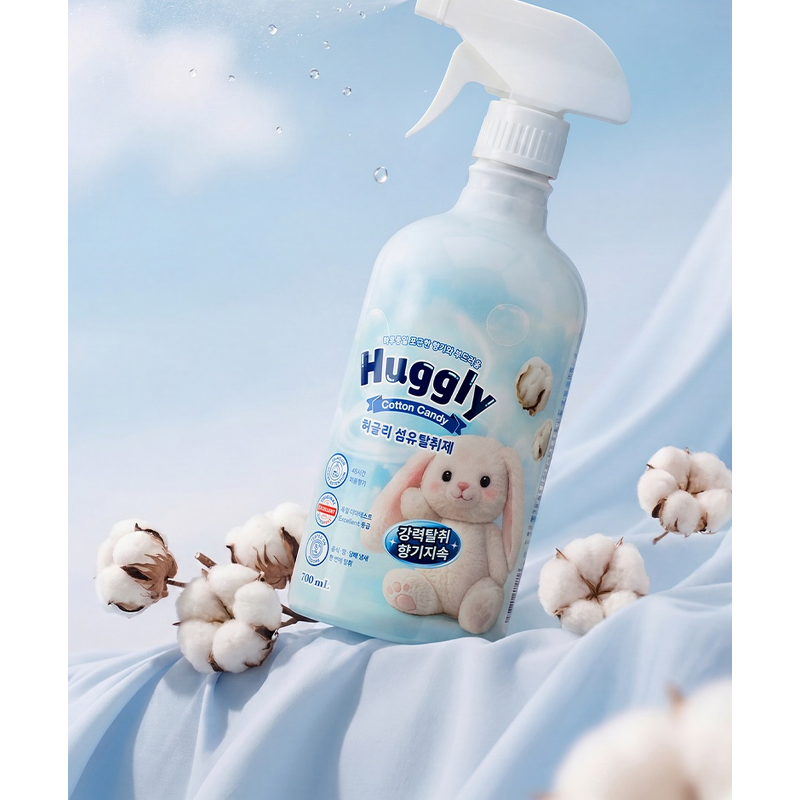 허글리 대용량 섬유탈취제, 코튼캔디, 700ml, 2개 상품 이미지 2