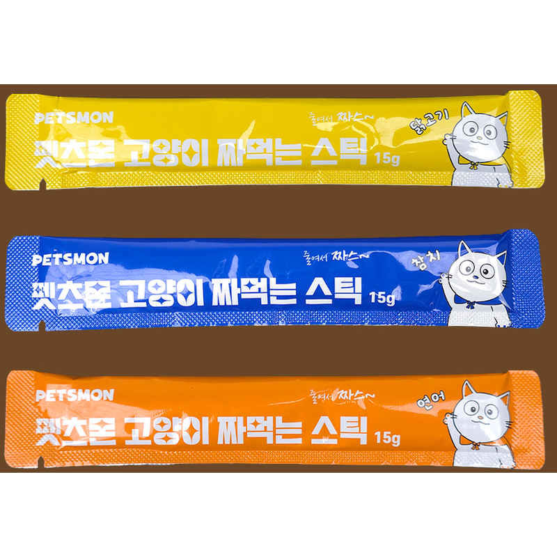 펫츠몬 고양이 짜먹는 스틱, 혼합맛, 15g, 60개입, 1개 상품 이미지 2