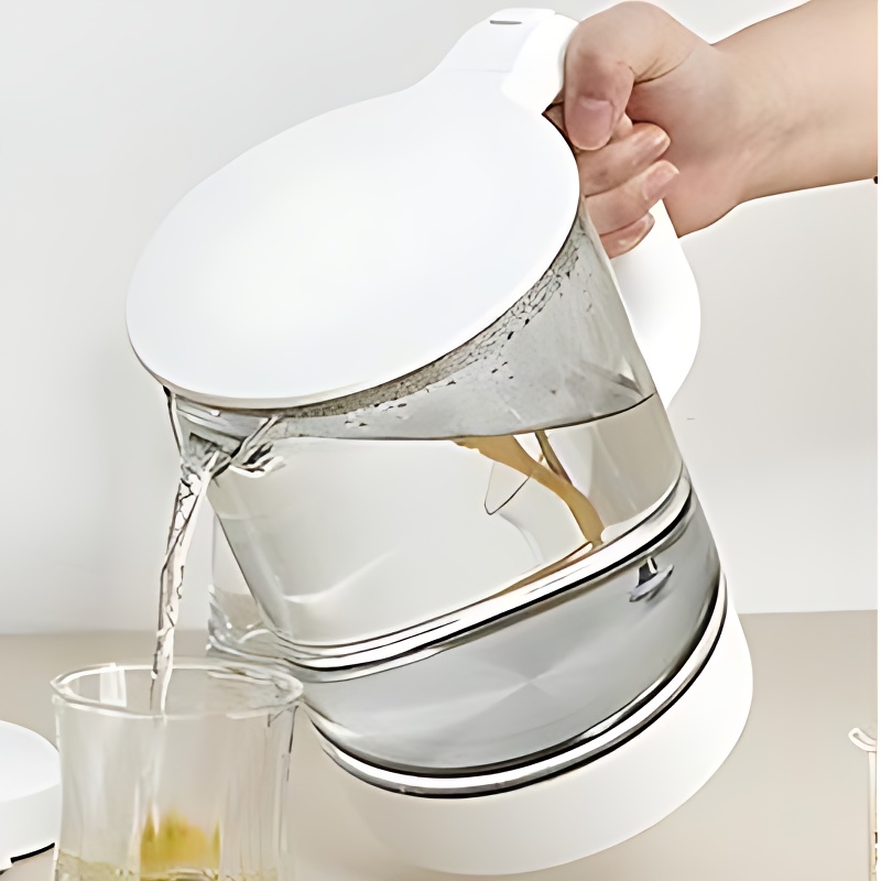 도무스 유리 티포트, DK-HF018, 1.5L, 화이트, 1개 상품 이미지 2