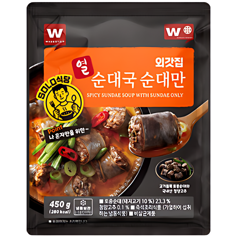 솔로식당 열 순대만 순대국, 450g, 3팩 상품 이미지 3