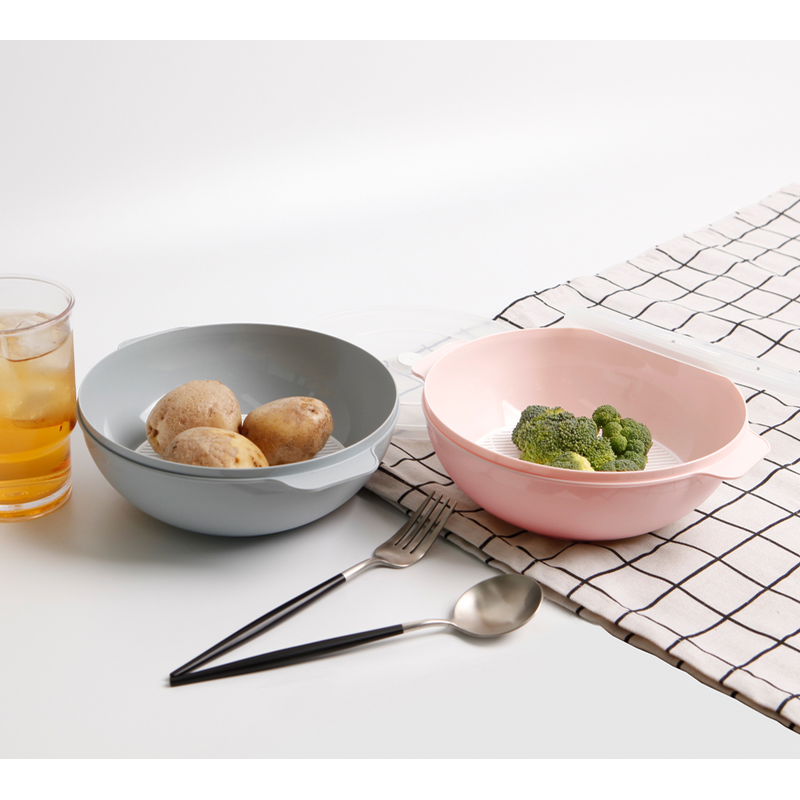 가쯔 쿡스 전자레인지 찜기, 라이트그레이, 1L, 2개 상품 이미지 7