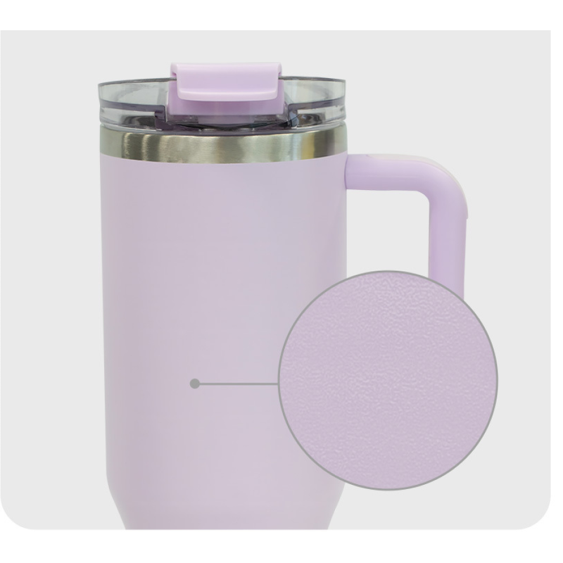 가쯔 손잡이 스텐 텀블러, 화이트, 1.2L, 1개 상품 이미지 6