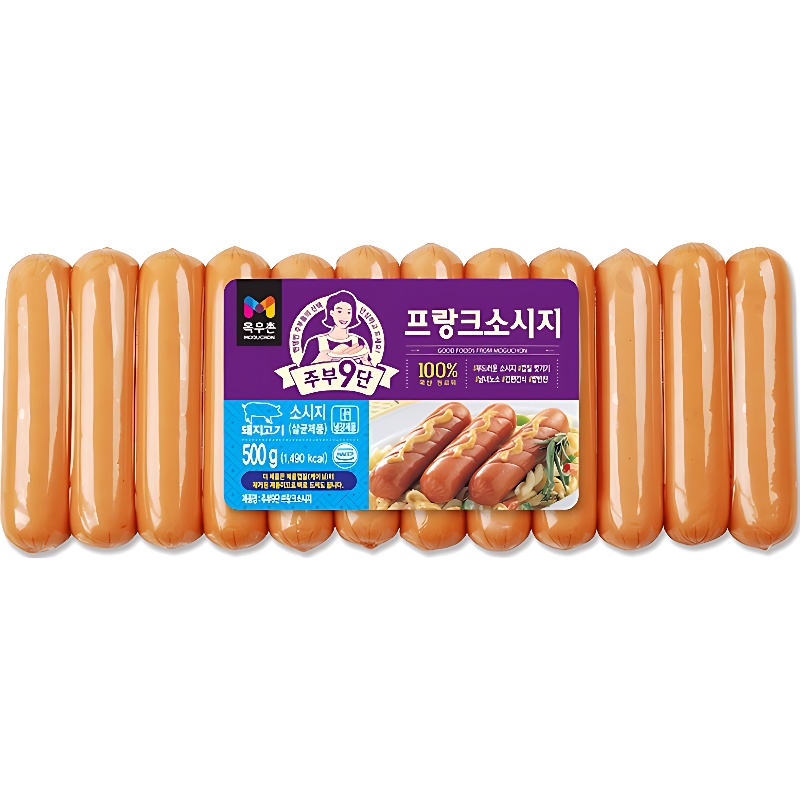 목우촌 주부9단 프랑크 소시지, 500g, 3개 상세 이미지 3