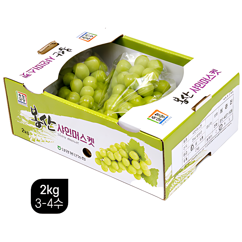 푸드빌리지 샤인머스캣, 2kg, 3-4수, 1박스 상품 이미지 6