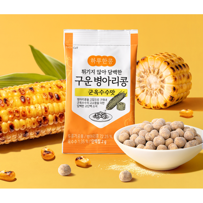 하루한콩 구운 병아리콩, 군옥수수맛, 15g, 22개입, 1개 상품 이미지 1