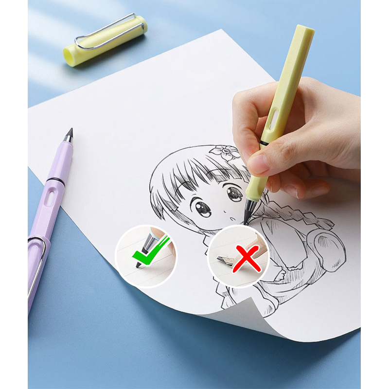 깎지 않는 무한연필 펜 6P 세트, 랜덤, 6개 상품 이미지 3