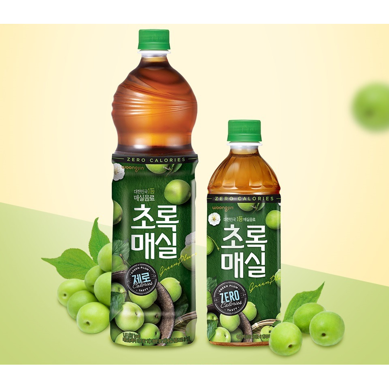 웅진 초록매실 제로, 1.5L, 12개 상품 이미지 1