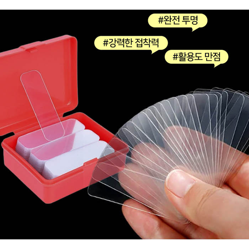 초강력 사각 양면겔 테이프, 대, 60개입, 5세트 상품 이미지 3