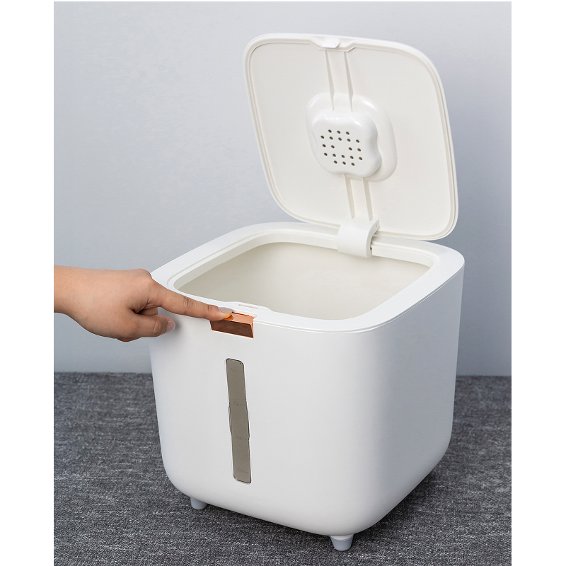 레토 원터치 쌀통, 화이트, 10kg, 1개 상품 이미지 4