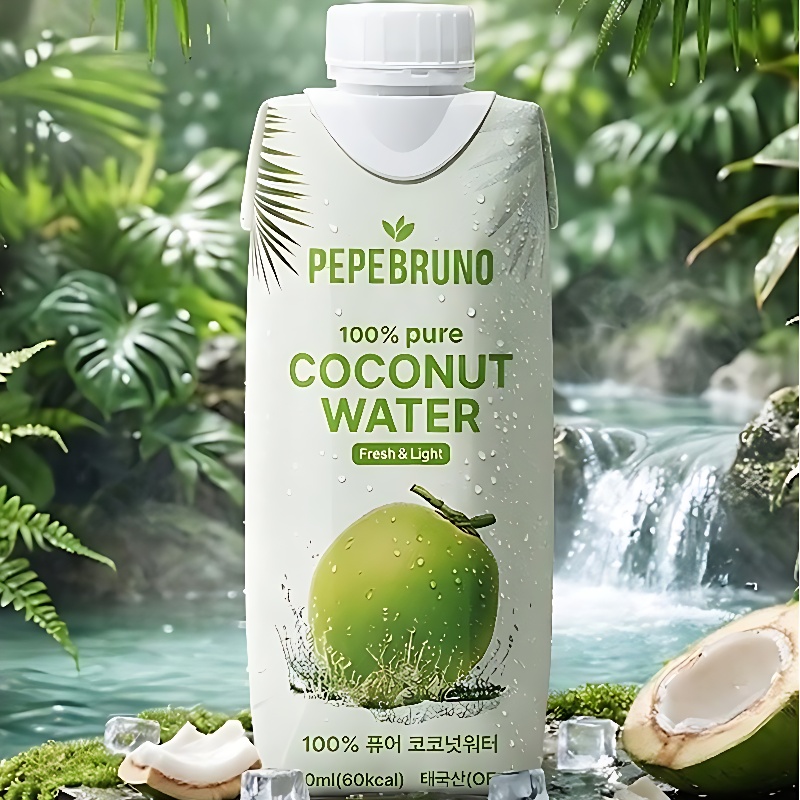 페페브루노 코코넛 워터 퓨어, 330ml, 12개 상세 이미지 3