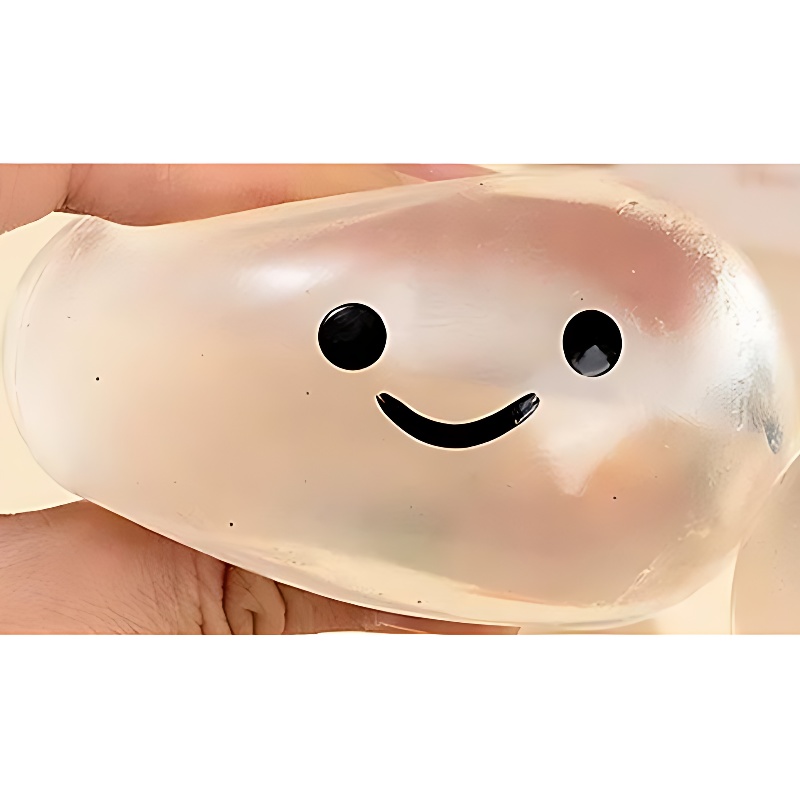 거품나는 스마일 말랑이, 물방울 말랑이, 주사기, 1개 상품 이미지 3