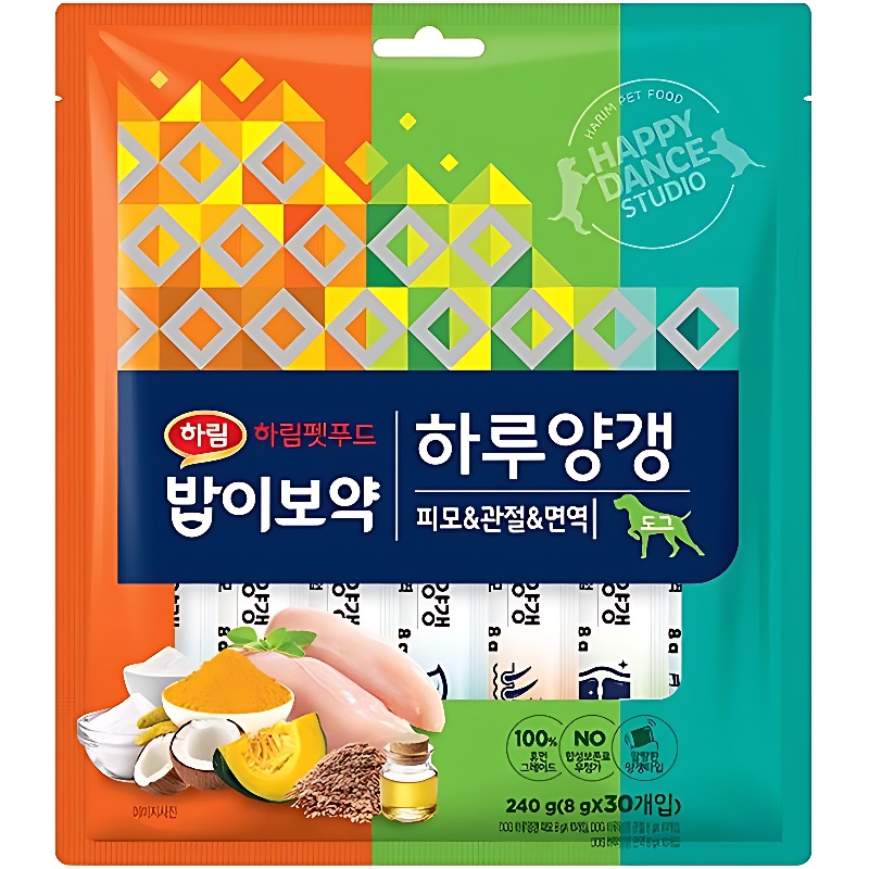하림펫푸드 밥이보약 DOG 하루양갱, 버라이어티팩, 8g, 30개입, 1봉 상품 이미지 2