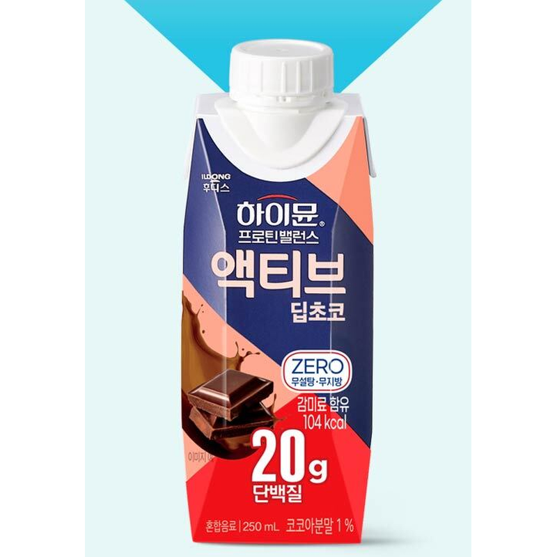 일동후디스 하이뮨 프로틴 밸런스 액티브 딥초코 제로, 250ml, 18개 상품 이미지 3