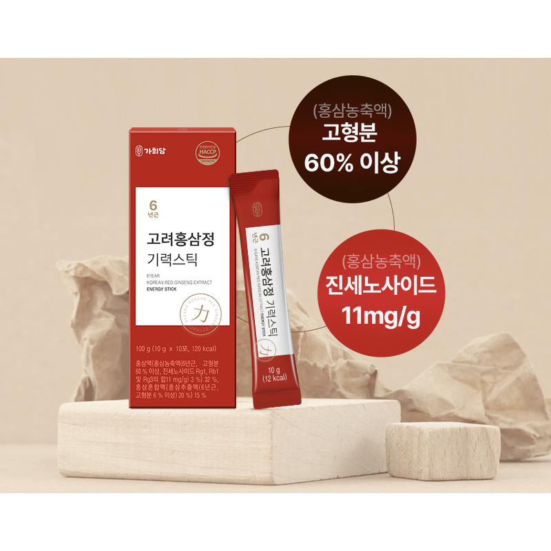 가희담 6년근 고려홍삼정 기력스틱, 30포, 2개 상품 이미지 4
