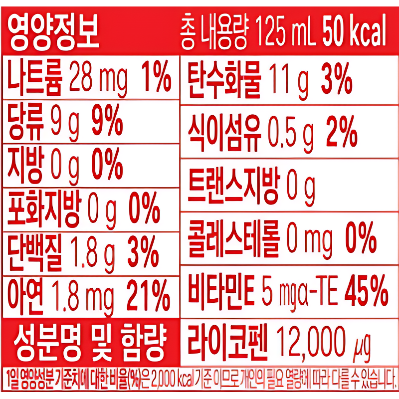 매일유업 매일야채 당근의 힘, 125ml, 24개 상품 이미지 7