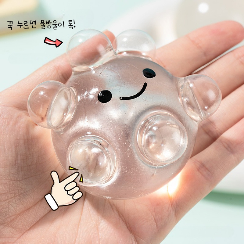 거품나는 스마일 말랑이, 물방울 말랑이, 주사기, 1개 상품 이미지 4