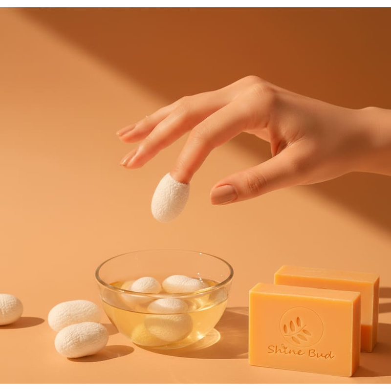 샤인버드 누에고치 실크볼 비누팩, 100g, 2개 상품 이미지 3