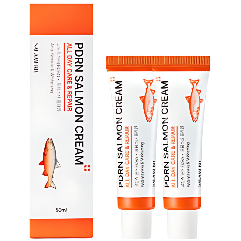 살몬톡스 연어 PDRN 콜라겐 재생 크림, 50ml, 1+1 구성, 총 2개 상품 이미지 2