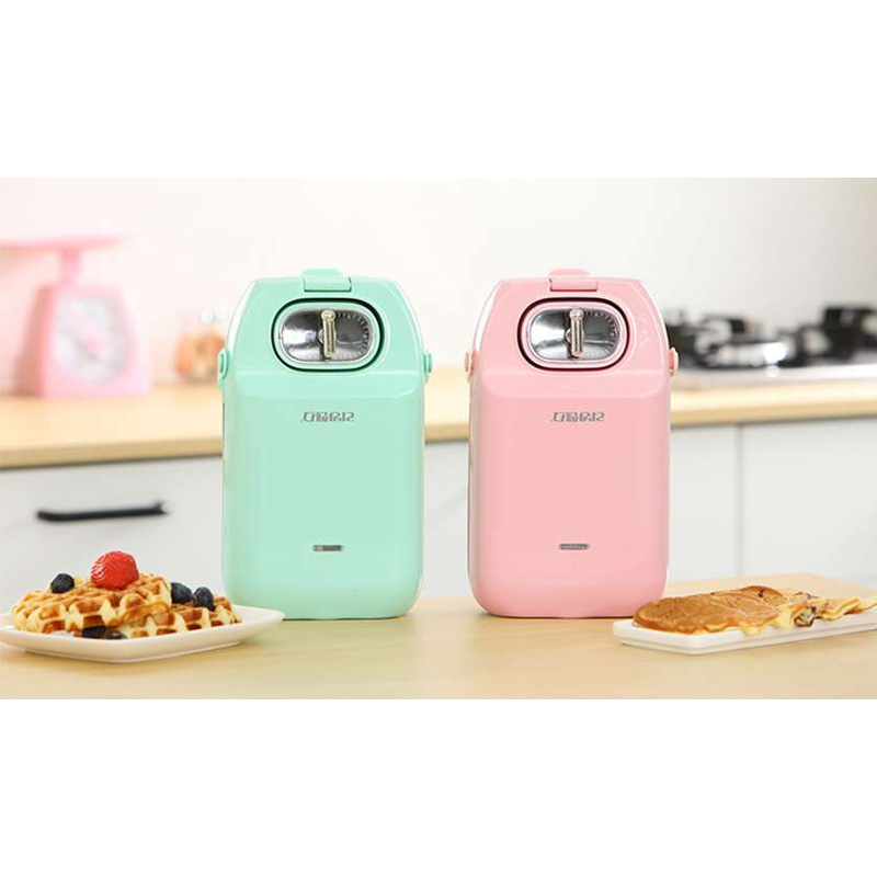 리빙센스 2in1 타이머 손잡이 샌드위치 와플메이커, 핑크, 1개 상품 이미지 2