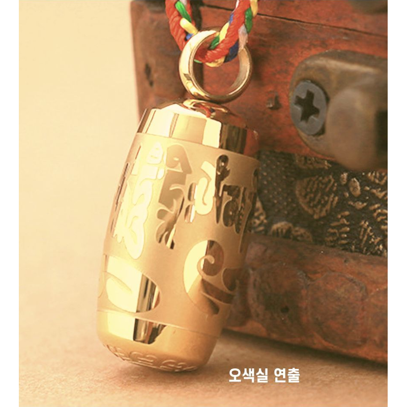 육자진언 티타늄 팬던트, 실버 티타늄 상품 이미지 8