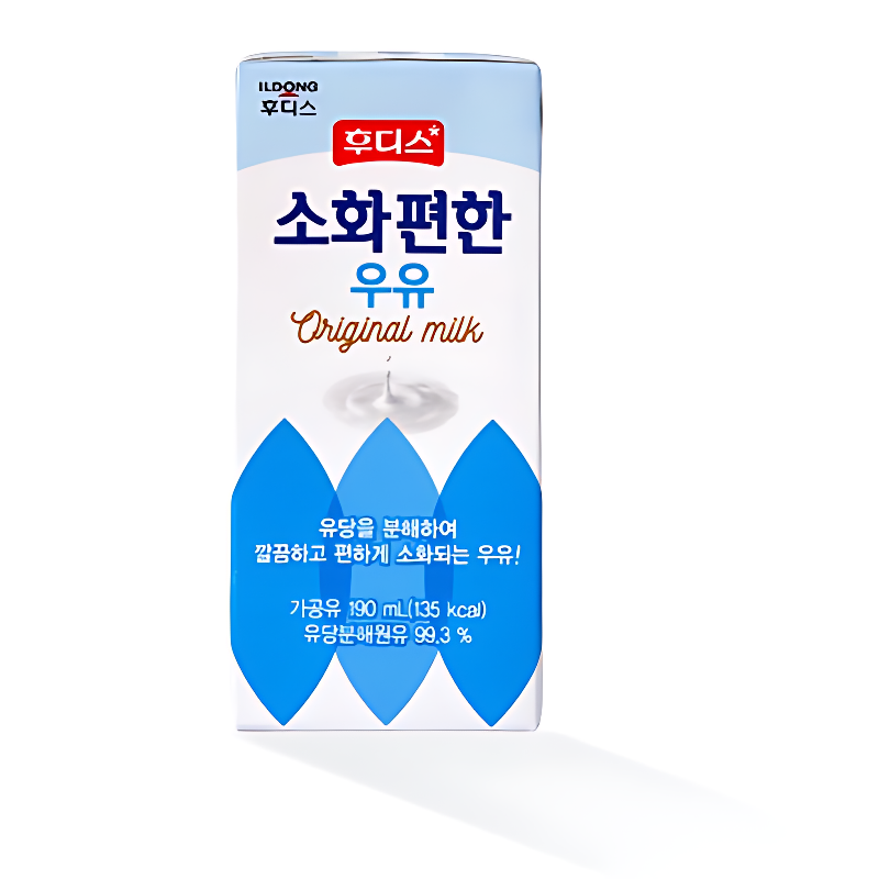 후디스 소화 편한 우유 오리지널, 190ml, 24개 상품 이미지 3