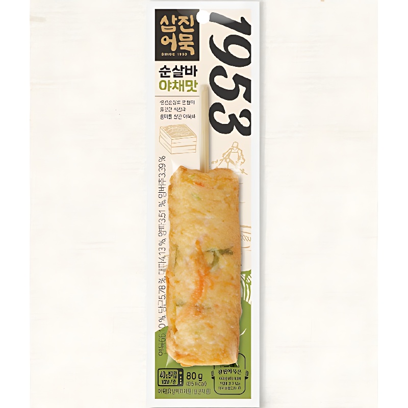 삼진어묵 순살바 야채맛, 80g, 5개 상품 이미지 5