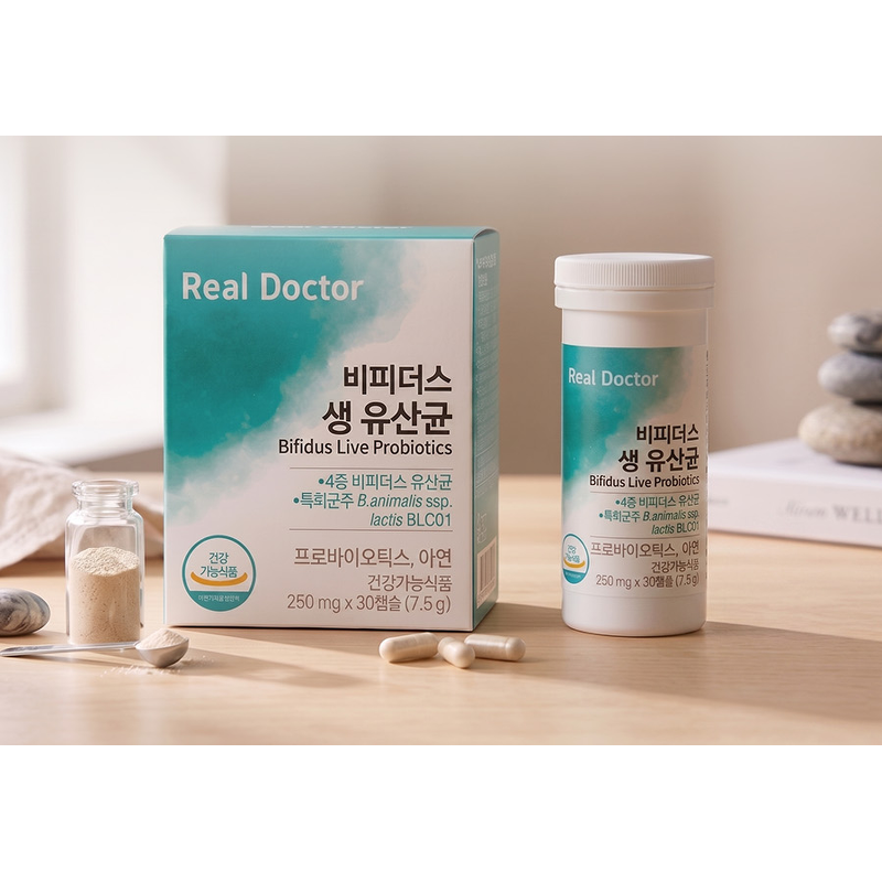 리얼닥터 비피더스 생 유산균, 30캡슐, 3개 상품 이미지 6