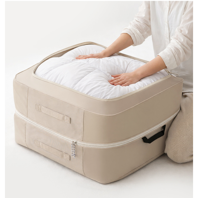 공간절약 이불 압축 파우치, 그레이, 대형, 60L, 1개 상품 이미지 3