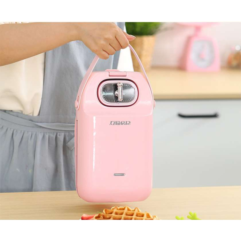 리빙센스 2in1 타이머 손잡이 샌드위치 와플메이커, 핑크, 1개 상품 이미지 8