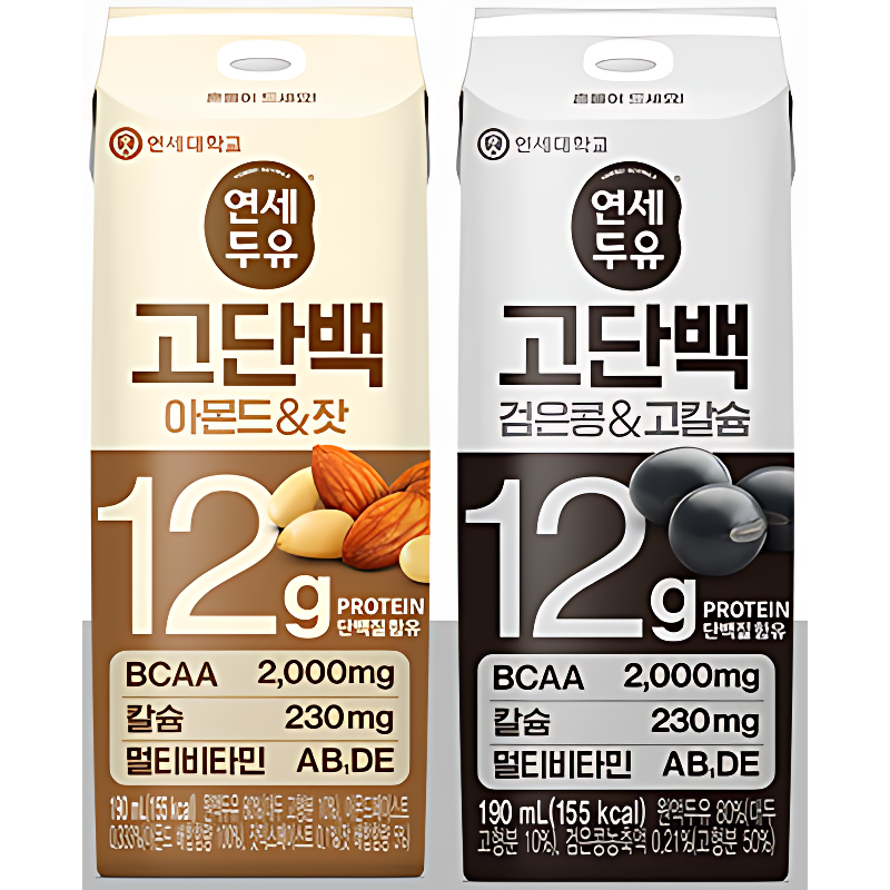 연세두유 고단백 아몬드&잣, 190ml, 32팩 상품 이미지 3