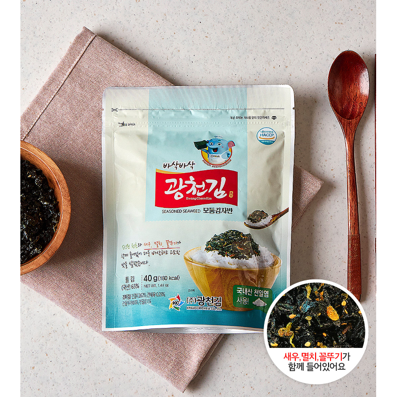 광천김 바삭바삭 모둠 광천 김자반, 40g, 10봉 상품 이미지 2