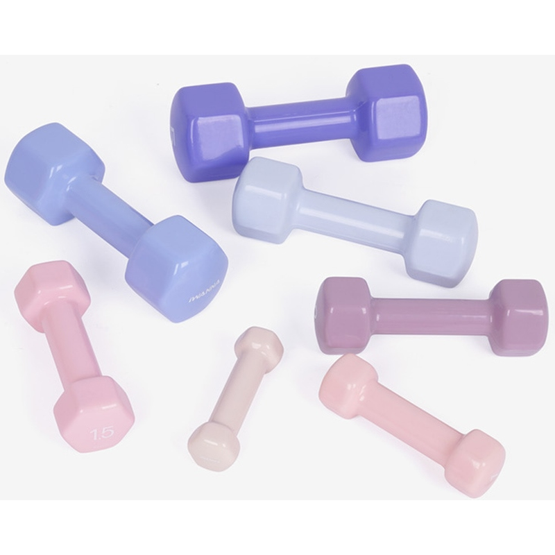 아이워너 뷰티 육각 덤벨, 1.5kg_파스텔 핑크, 2개입, 1세트 상품 이미지 3